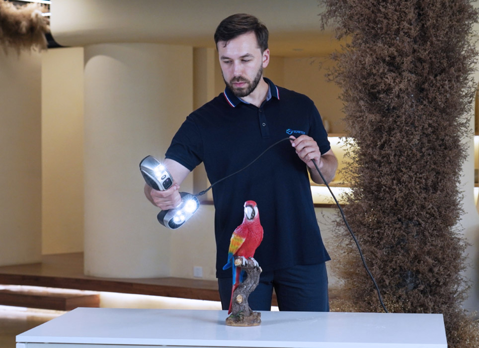 professional 3d scanner with dual-light