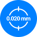 Genauigkeit von bis zu 0,020 mm