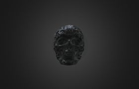 Human Skull Carving Scanning by PRINCE 3D Scanner